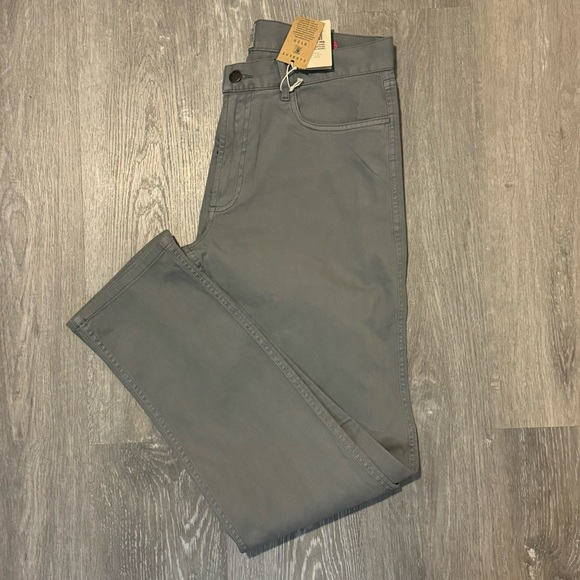 Faherty Comfort Twill 5-Pocket Pant Grey Men’s 33x32 NWT - Picture 5 of 13